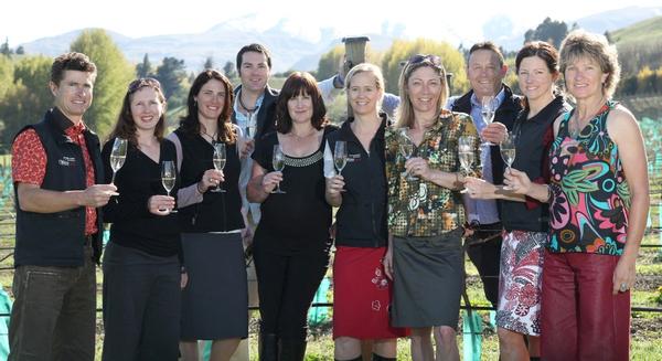 The Appellation Central Wine Tours team with director Philip Green (L) and director Wendy Johnston (R).